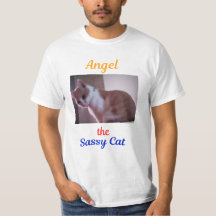T-shirt met Angel de brutale kat