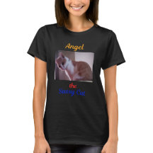T-shirt met Angel de brutale kat