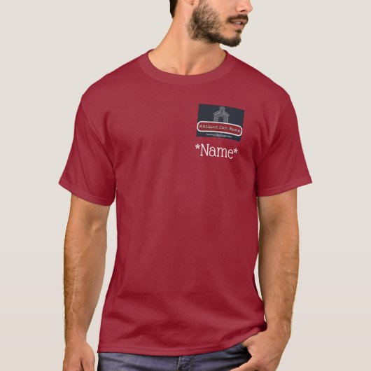 T-shirt met antieke autobarn - achterlogo (Voorkant)