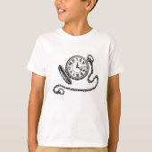 T-shirt met antieke zakhorloge (Voorkant)