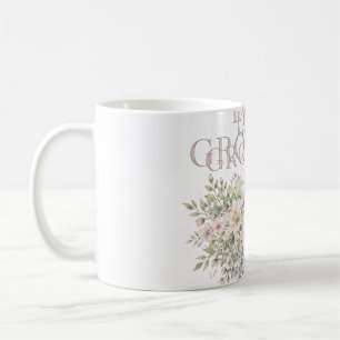 T-shirt met aquarel-herdenkingsbloemen en tekst Lo Koffiemok