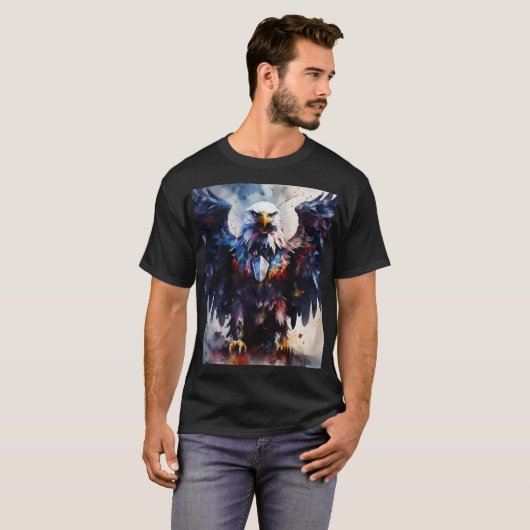 t-shirt met arend (Voorkant volledig)