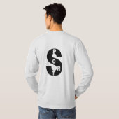 T-shirt met as DOS Man TOP DESIGN SPORT (Achterkant volledig)