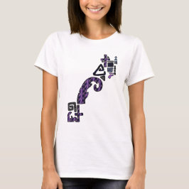 T-shirt met asymmetrische geometrische grafische a