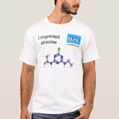 T-shirt met atrazine bal en stokmodel (Voorkant)