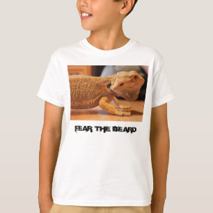 t-shirt met baard