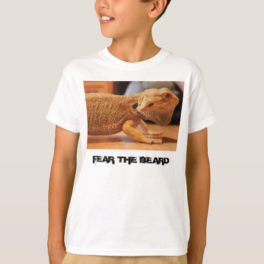 t-shirt met baard (Voorkant)