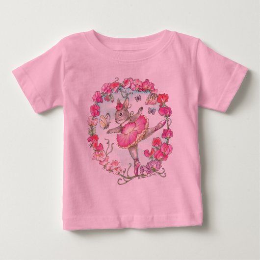 T-shirt met baby-taart (Voorkant)