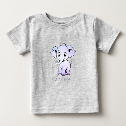 T-shirt met babyolifant (Voorkant)