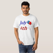 T-shirt met ballonnen voor 4 juli (Voorkant volledig)