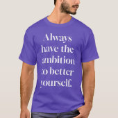 T-shirt met basisontwerp 'Ambition Dark' (Voorkant)