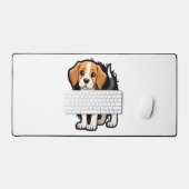T-shirt met Beagle-hond Bureaumat (Keyboard & Muis)