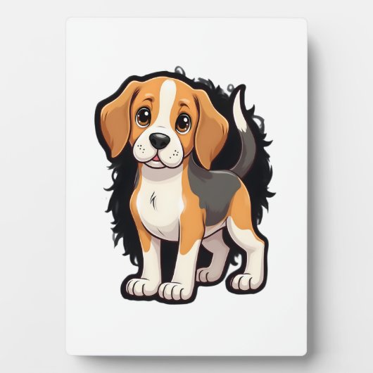 T-shirt met Beagle-hond Fotoplaat (voorkant)