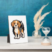 T-shirt met Beagle-hond Fotoplaat (Zijkant)