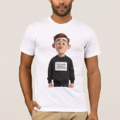 T-shirt met bedrijfs-meme 'Coping op professioneel (Voorkant)