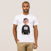T-shirt met bedrijfs-meme 'Coping op professioneel (Voorkant volledig)