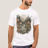 T-shirt met berglandschap (Voorkant)