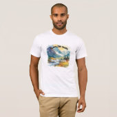 T-shirt met bergpaden (Voorkant volledig)