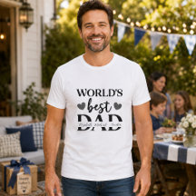 T-Shirt met ‘Beste Papa ter Wereld’ naar keuze