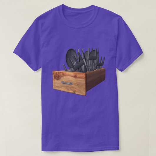 T-shirt met bestekla (Design voorkant)