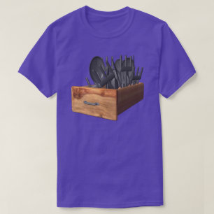 T-shirt met Besteklade