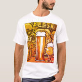 T-shirt met bierthema (Voorkant)