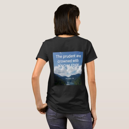 T-shirt met bijbelvers (Achterkant volledig)