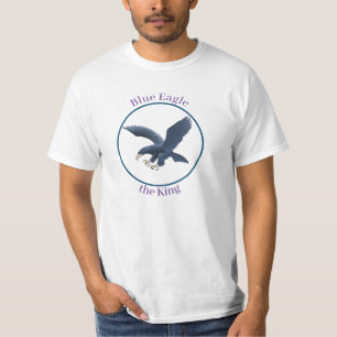 T-shirt met blauwe adelaar omcirkeld