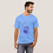 T-shirt met blauwe haai (Voorkant volledig)