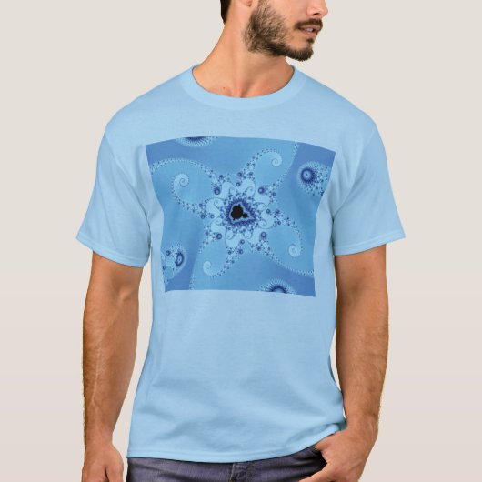 T-shirt met Blauwe Octopussen (Voorkant)