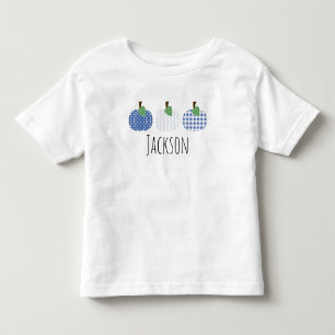 T-shirt met blauwe pompoen trio voor peuters