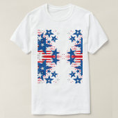 T-shirt met blauwe sterren