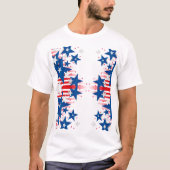 T-shirt met blauwe sterren (Voorkant)