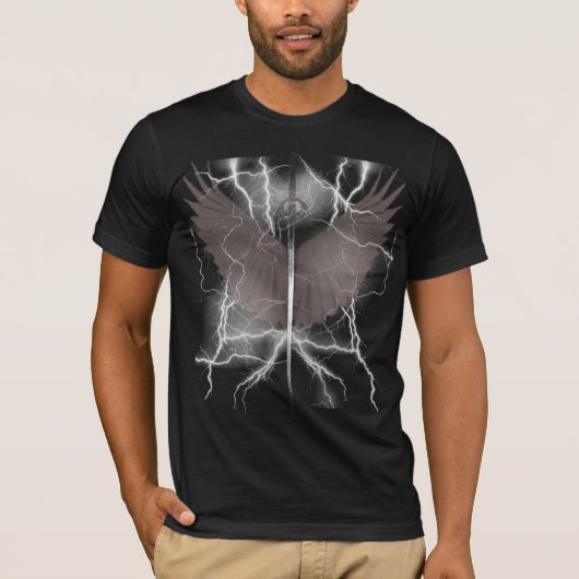 T-shirt met blikseminslag (Voorkant)