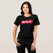 T-shirt met BOLD typografie – Minimalistische rode (Voorkant volledig)