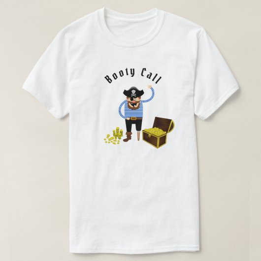 T-shirt met 'Booty Call' (Design voorkant)