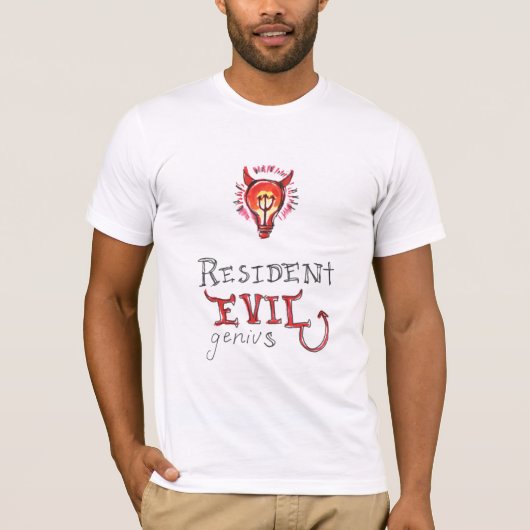 T-shirt met boze genius (Voorkant)