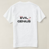T-shirt met boze genius (Design achterkant)