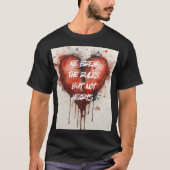 T-shirt met brekende regels (Voorkant)
