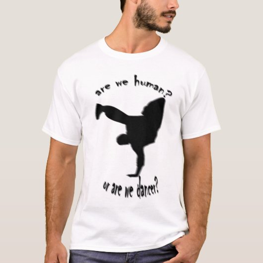 T-shirt met breukstreep (Voorkant)