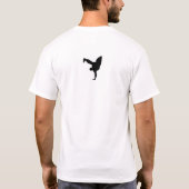 T-shirt met breukstreep (Achterkant)