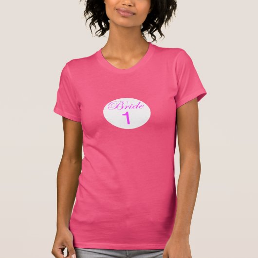 T-shirt met bride (Voorkant)