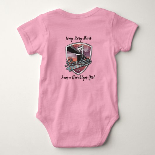 T-shirt met Brooklyn-logo-ontwerp (Achterkant)