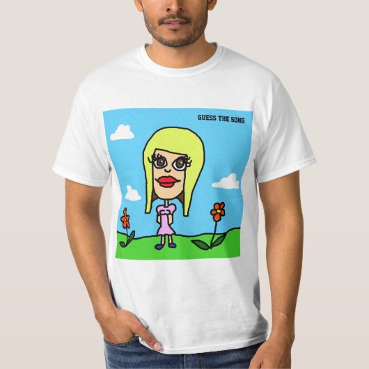 T-shirt met bruine ogen-meisje (Voorkant)