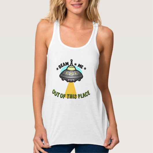 T-shirt met buitenaardse scheepsstraal (Voorkant)