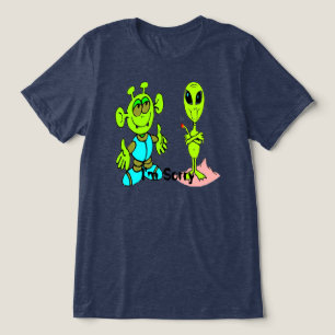 T-shirt met buitenaardse wezens