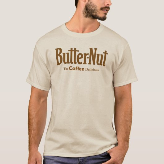 T-shirt met Butter-Nut Coffee (Voorkant)
