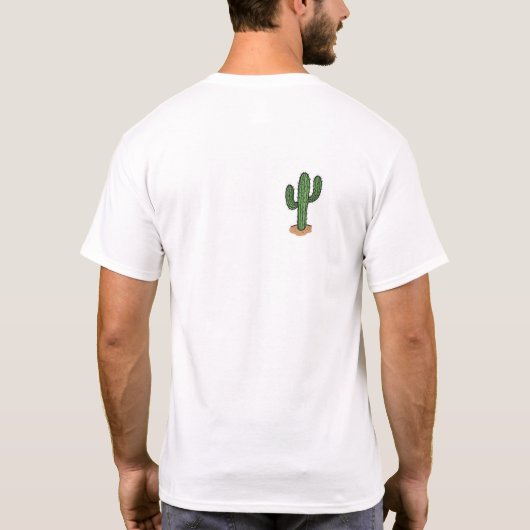 T-shirt met Cactus op de rug (Achterkant)