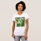T-shirt met Calla Lelie Bloemen (Voorkant volledig)