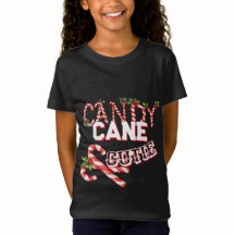T-Shirt met CANDY CANE CUTIE